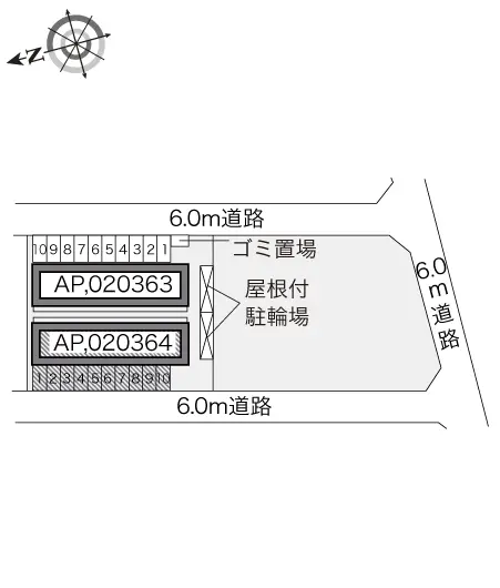 ★手数料０円★福山市山手町　月極駐車場（LP）